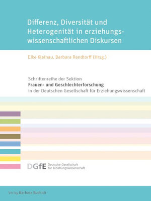 cover image of Differenz, Diversität und Heterogenität in erziehungswissenschaftlichen Diskursen